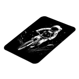 Imán Paseo en bicicleta del astronauta cósmico Aventura