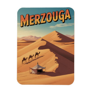 Imán Paseo en camello retro Merzouga sahara marruecos v