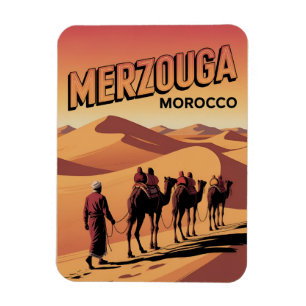 Imán Paseo en camello retro Merzouga sahara marruecos v