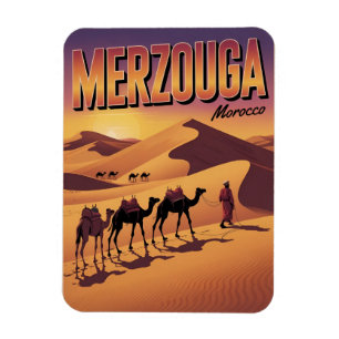 Imán Paseo en camello retro Merzouga sahara marruecos v