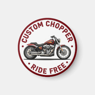 Imán 🔥 Paseo en Chopper Personalizado Gratis