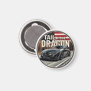 Imán Paseo en coche deportivo por Tail of the Dragon De