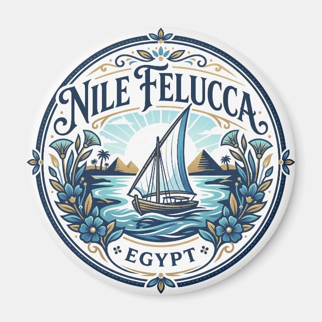Imán Paseo en Feluca del Nilo, Asuan Egipto (Frente)