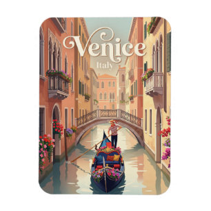 Imán Paseo en góndola veneciana Italia