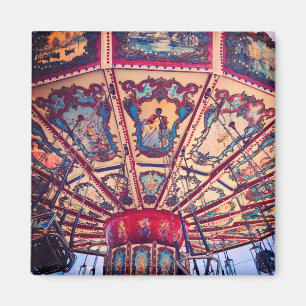 Imán Paseo en silla de columpio de feria vintage
