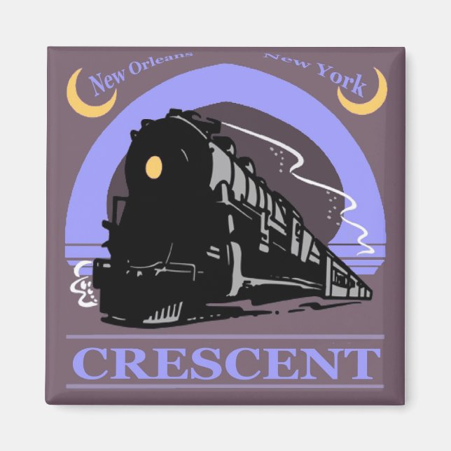 Imán Paseo en tren de Crescent (Frente)