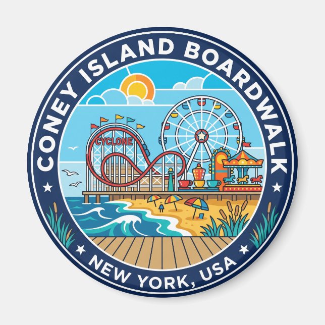 Imán Paseo marítimo de Coney Island EE. UU. (Frente)