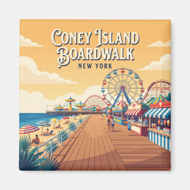 Imán Paseo marítimo de Coney Island EE. UU. (Frente)