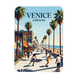 Imán Paseo marítimo de Venice Beach California