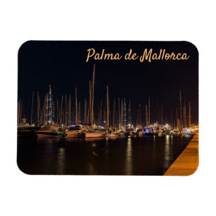 Imán Paseo maritimo nocturno - Palma de Mallorca