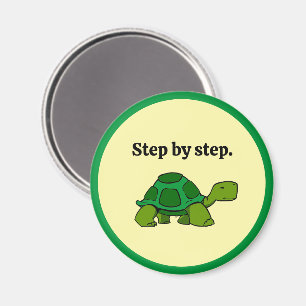 Imán Paso a paso Tortuga Personalizado, ganadora persis