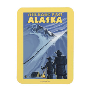 Imán Paso de Chilkoot, mineros de oro de Alaska