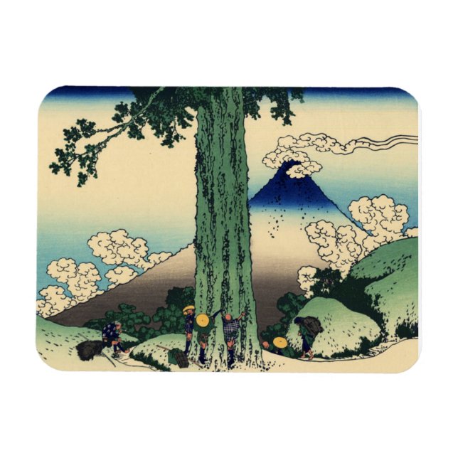 Imán Paso de Mishima en la provincia de Kai (Horizontal)
