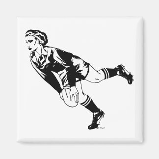 Imán Paso de rugby de las mujeres