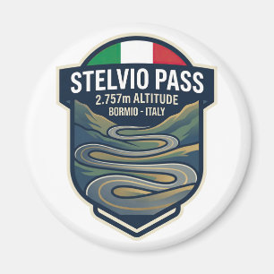 Imán Paso Stelvio - Carretera de Dolomitas de Carreras