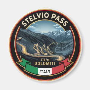 Imán Paso Stelvio - Famosa Carretera de Montaña Italia