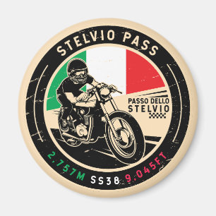Imán Paso Stelvio   Passo Dello Stelvio   Motocicleta