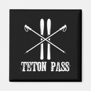 Imán paso Teton Wyoming esquiador esquí nórdico alpino