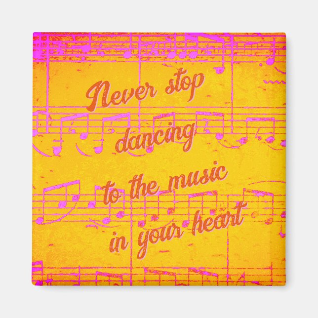 Imán Pasos Musicales - Citrus Jam Magnet (Frente)