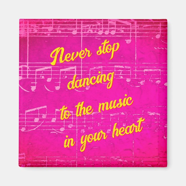 Imán Pasos Musicales - Magnate Cha-Cha Encantador (Frente)