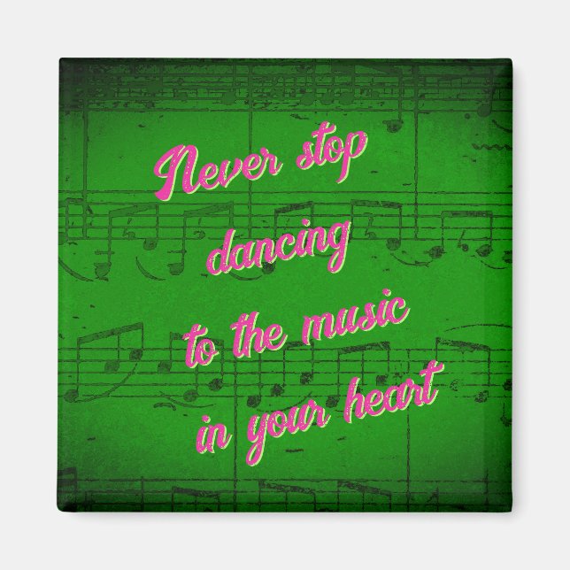 Imán Pasos musicales - Magnate de fanfarria forestal (Frente)