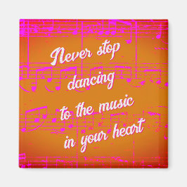 Imán Pasos Musicales - Sunset Samba Magnet