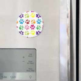 Imán Pasta de colores, patas de perro, patas de gato