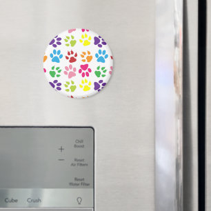 Imán Pasta de colores, patas de perro, patas de gato