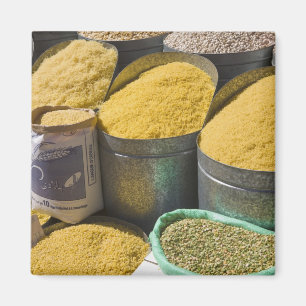 Imán Pasta seca y frijoles a la venta, Marrakech, 2