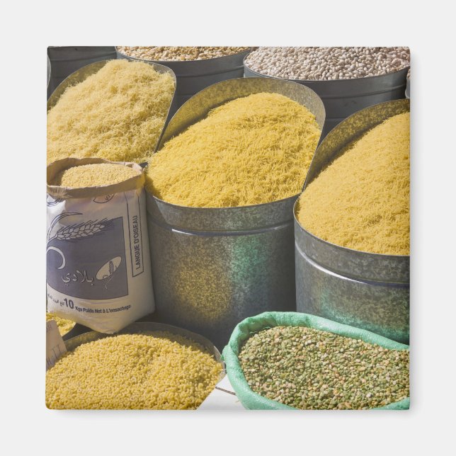 Imán Pasta seca y frijoles a la venta, Marrakech, 2 (Frente)