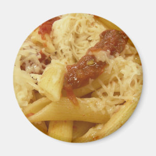 Imán Pastas de pene, tomates y queso