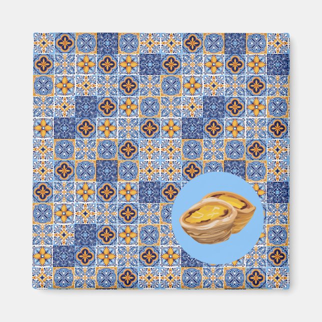 Imán Pasteis de Nata Tiles (Frente)