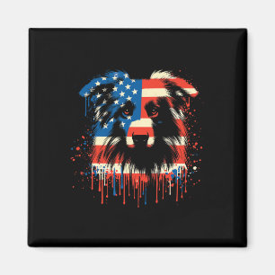 Imán Pastel Australiano Drip Bandera Americana De EE. U