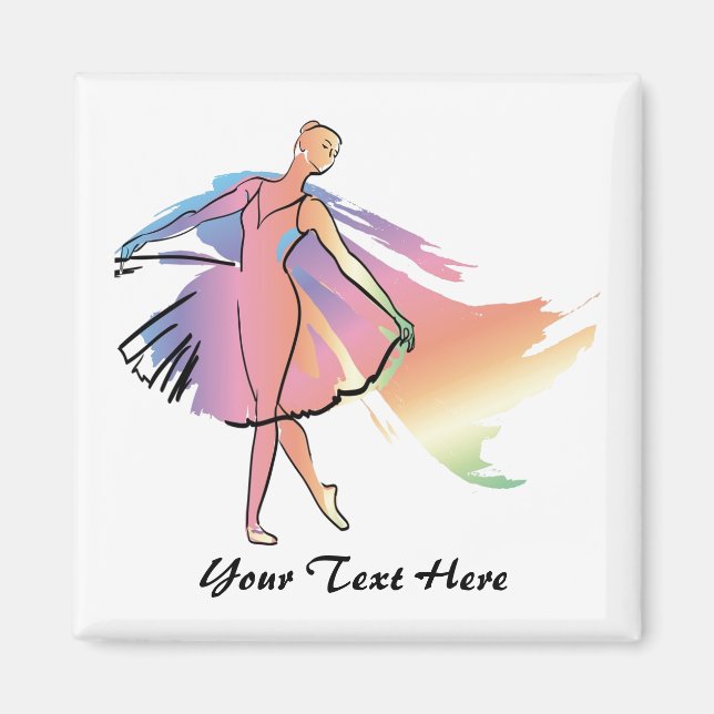Imán Pastel Ballerina (Personalizado) (Frente)