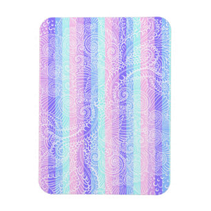 Imán Pastel Candy Swirls Patrón de fantasía suave a r