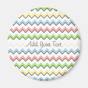 Imán Pastel Chevron-Drop Shadow por Shirley Taylor