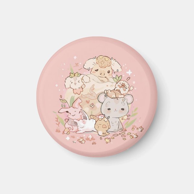 Imán Pastel Companions in Bloom (Frente)