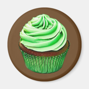 Imán Pastel de chocolate con escarcha de menta