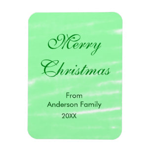 Imán Pastel de color verde acuarela feliz navidad navid