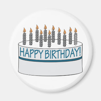 Imán Pastel de cumpleaños feliz