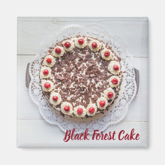 Imán Pastel de la Selva Negra para hornear dientes dulc (Frente)