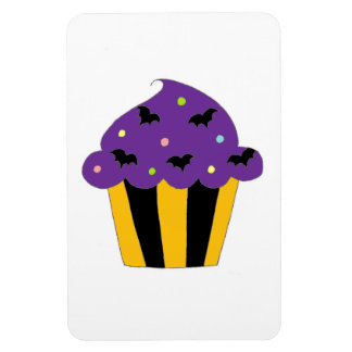 Imán Pastel de murciélagos morados de Halloween