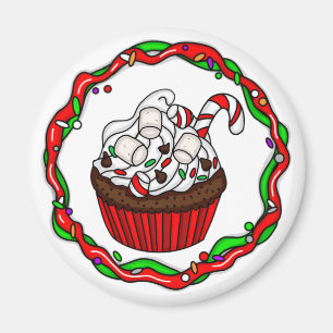 Imán Pastel de navidades con Candy Cane