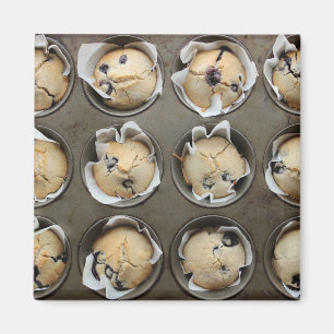 Imán Pastel de pan Blueberry Muffin