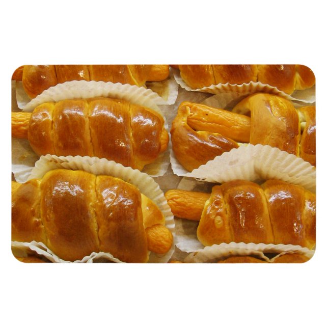 Imán Pastel de Perro caliente... Comida de postre asiát (Horizontal)