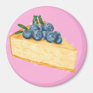 Imán Pastel de queso de Blueberry