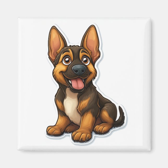 Imán Pastel de Shepard alemán (Frente)