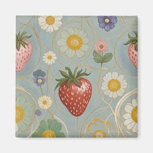 Imán Pastel Floral y Berry Delight