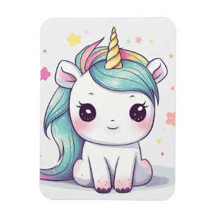 Imán Pastel Kawaii Unicorn Más Adorable