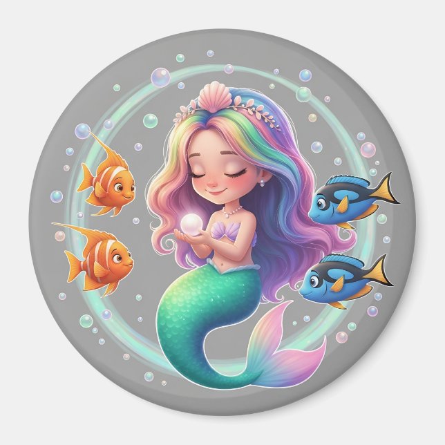 Imán Pastel Mermaid Magic Magnet (Frente)